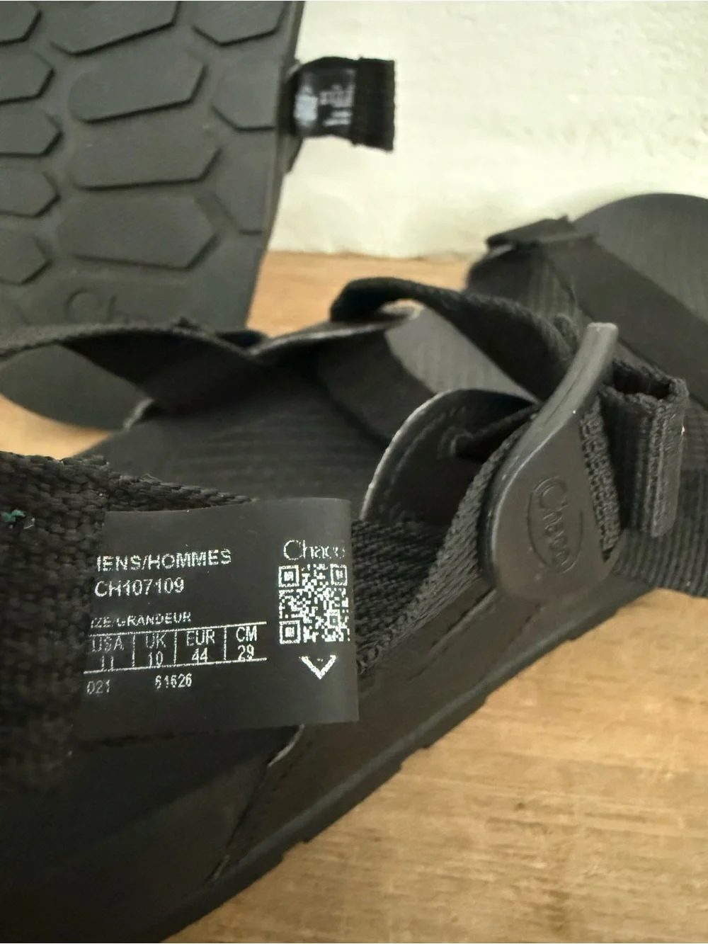 Chaco Men's Black Strapped Outdoor Sandals